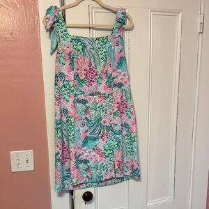 Lilly Pulitzer Pink and Blue Patterned Romper